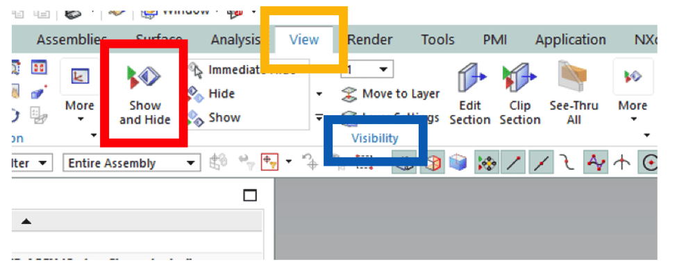 03 nx 12 assembly component visibility issue