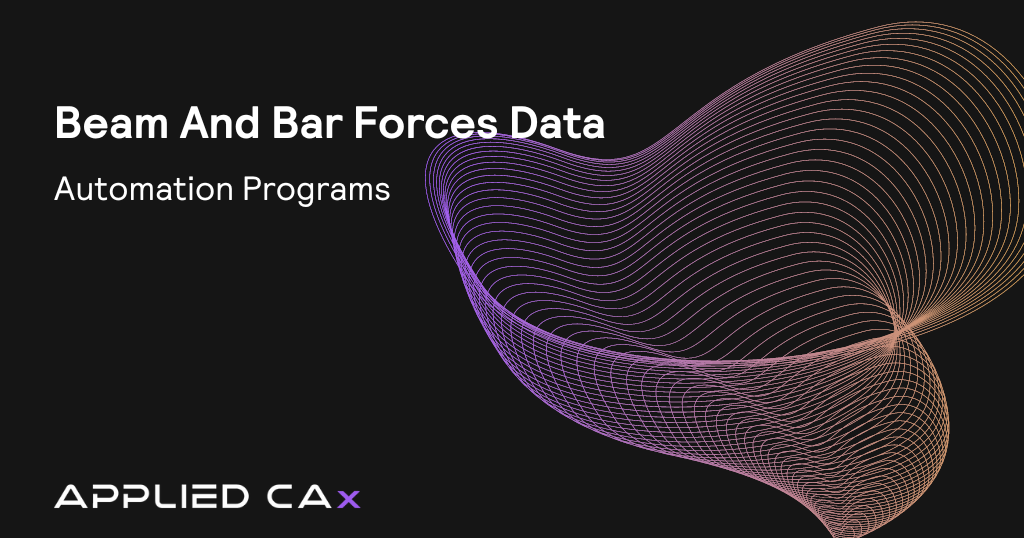 Beam And Bar Forces Data